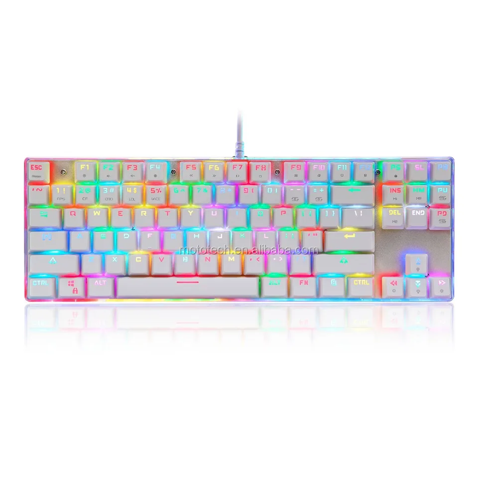 MotoSpeed K87s Colorful Illuminated Backlight Usb Wired Gaming Backlit Keyboard