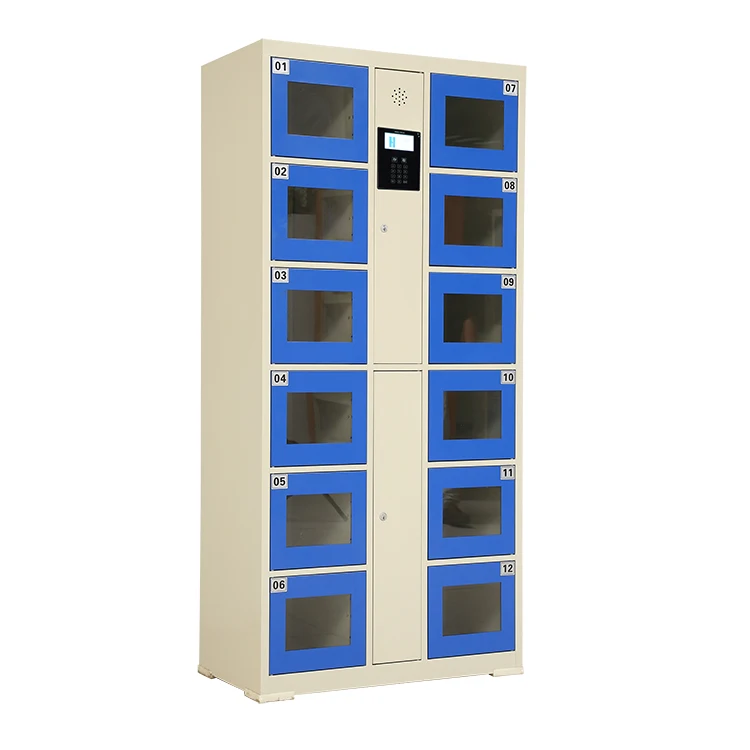 Public Smart Mobile Cell Phone Charging Station Touch Screen Automatic Storage Locker