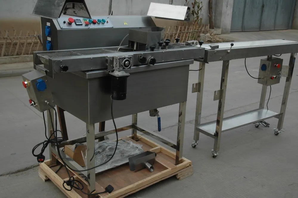 chocolate bottom enrobing machine bar ball making