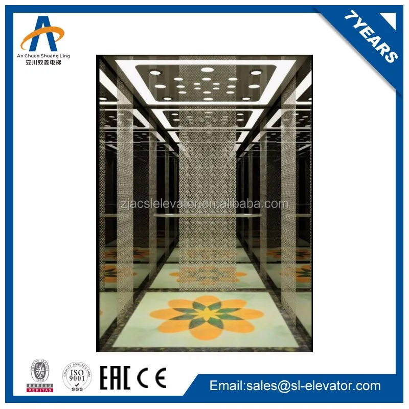 Hot Sale New AC Drive Elevator 4 Person Size Passenger Lift for Home Use at Hotel Elevator Prices