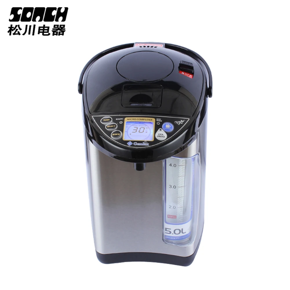 
5.5 Litre Big Thermo Pot Hot Water Boiler Stainless Steel Electric Water Kettle 