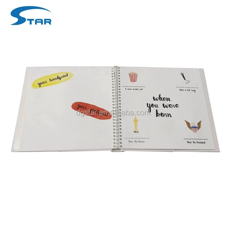 Custom first year baby memory book