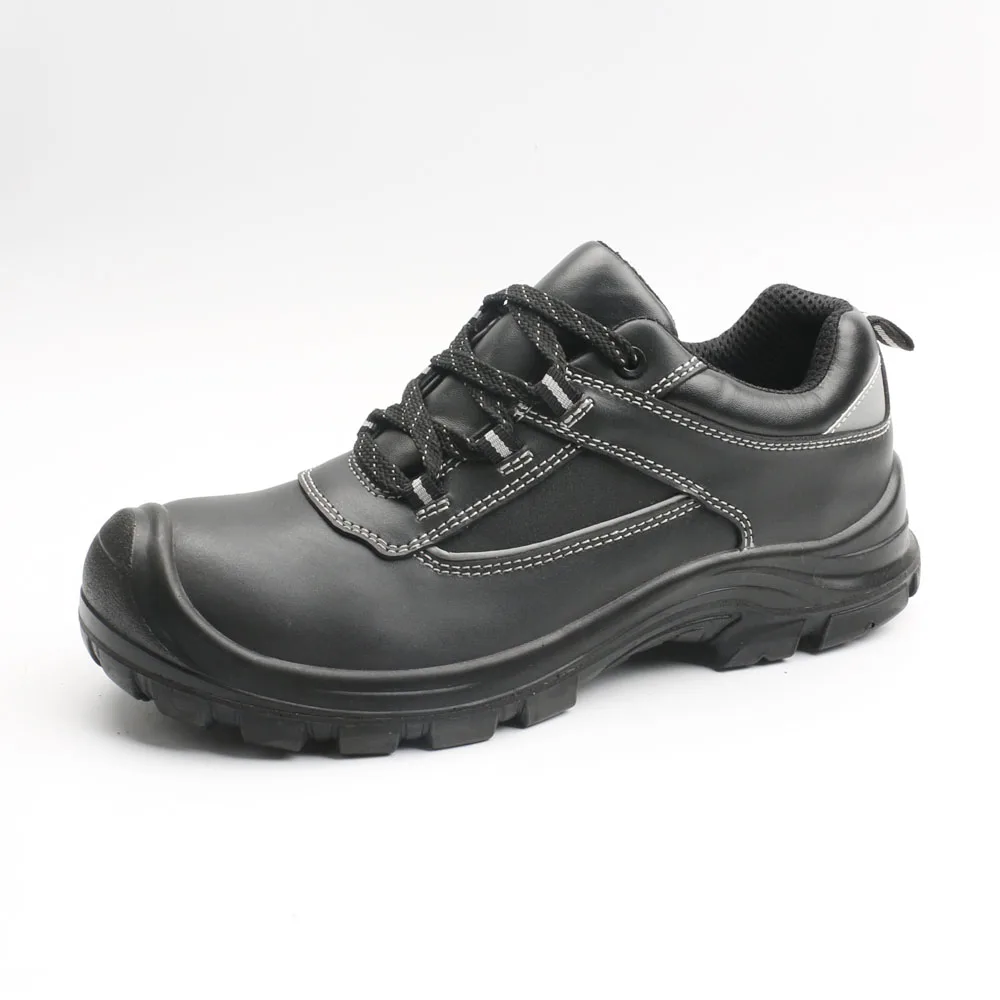 Classic Design Cheap Price Mens Black Full Grain Leather Steel Toe Industrial Comfortable Safety shoes