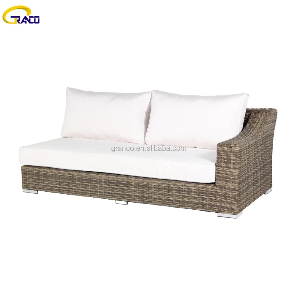 Удобная современная мебель в итальянском стиле садовая полукруглая плетеная L-образная для гостиной набор диванов