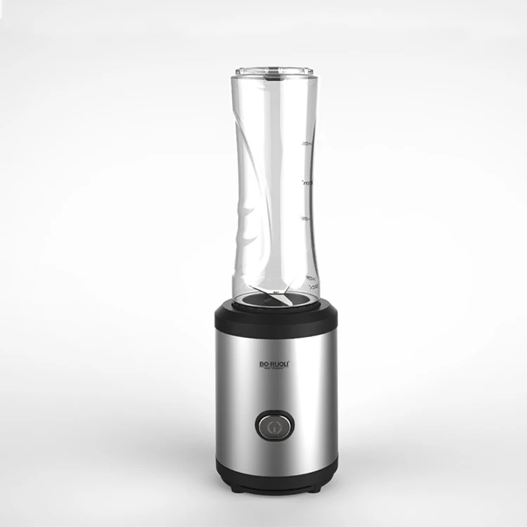 Personal electric juicer mixer grinder chopper with glass jar
