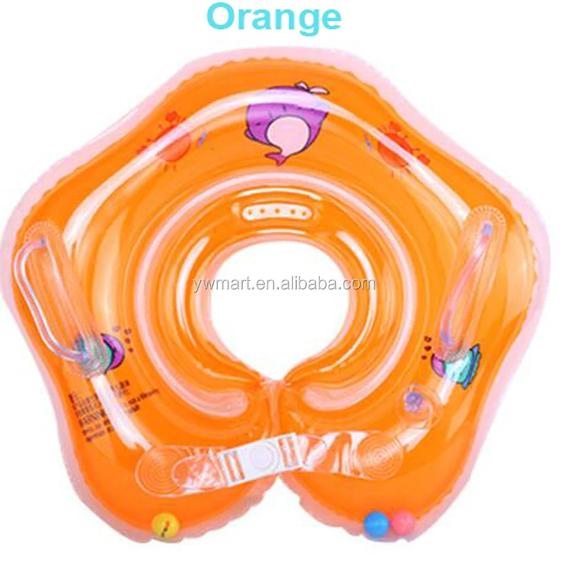 Newborn Infant Phthalate free PVC Inflatable Baby Swimming Neck Tube Ring Neck Float