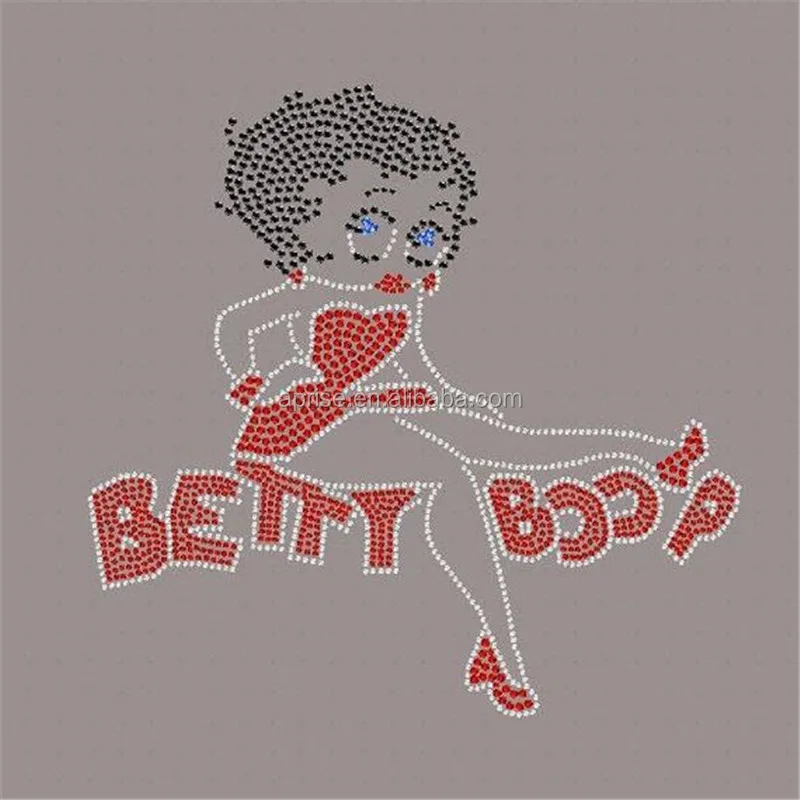 Aprise - Betty Boop hotfix Rhinestone transfer rion on custom design