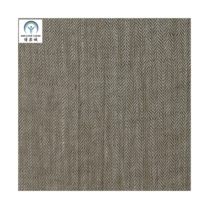 210gsm herringbone 100% linen fabric for clothes