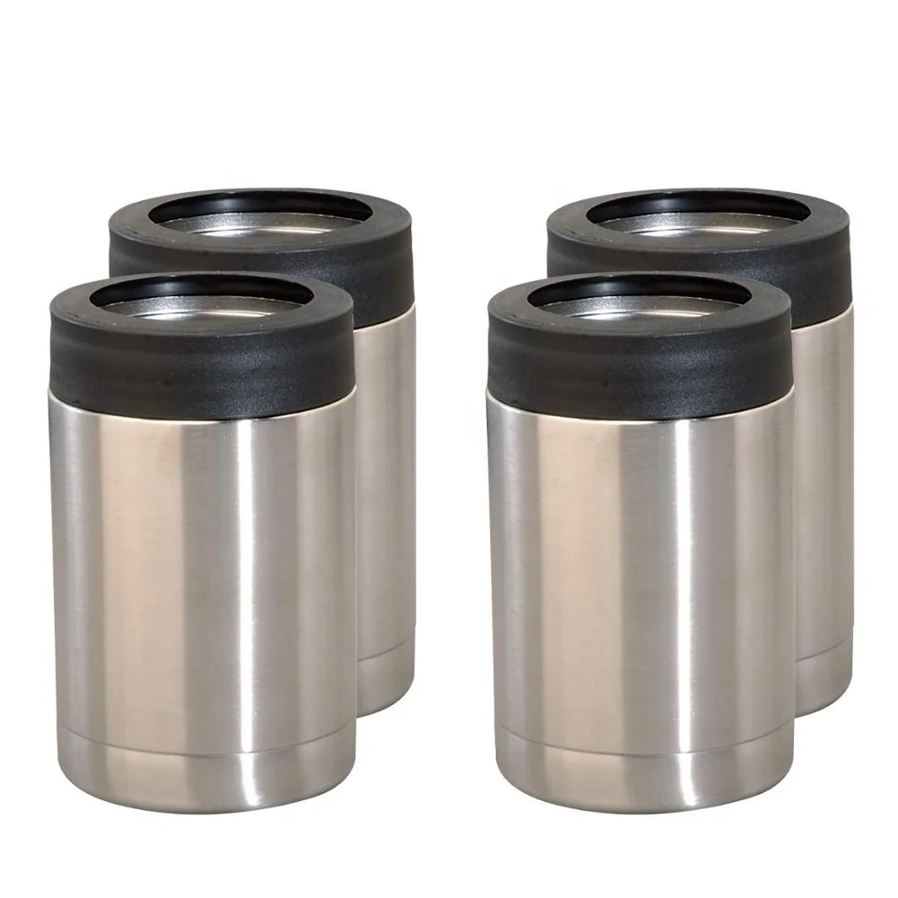 
Set of 4 Stainless Steel 12oz Mini Custom Metal Barrel Countertop Outdoor Camping Double Wall Bottle Bar Beer Cooler 