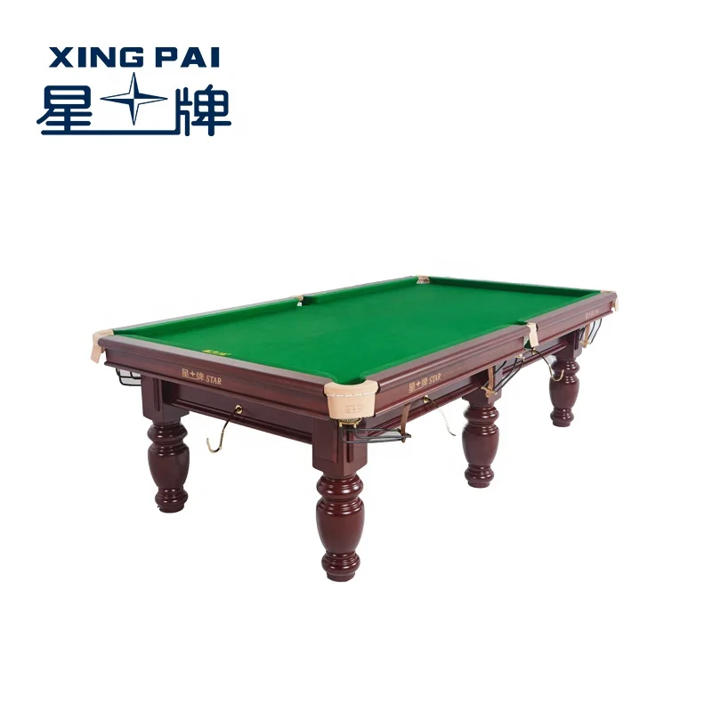 10 ft pool table billiard snooker table with standard leather pocket and slate