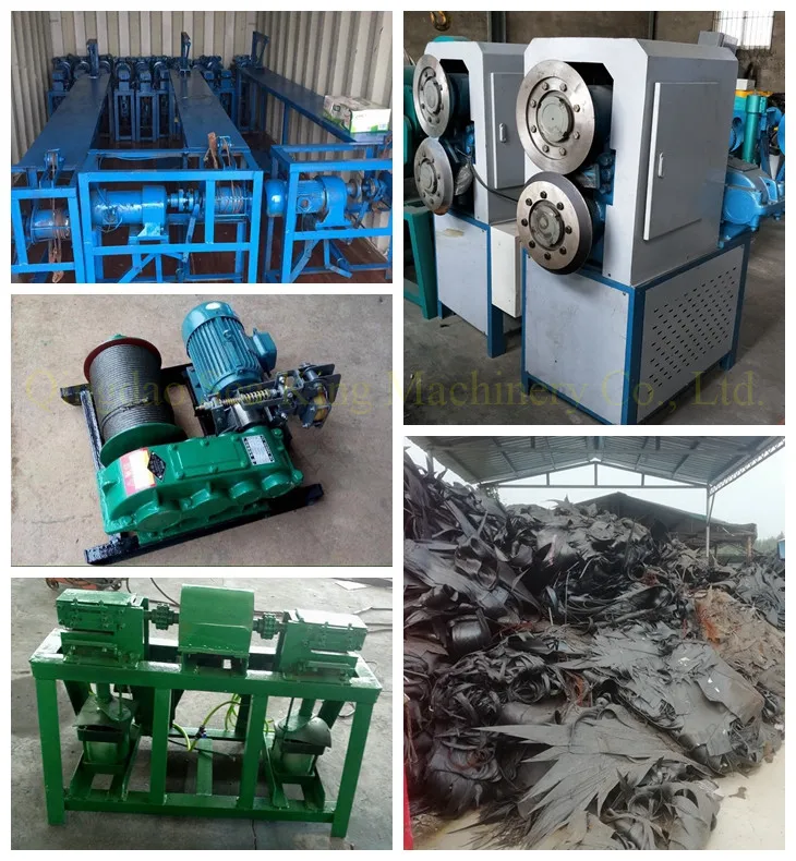 unvulcanized raw rubber steel wire separator machine