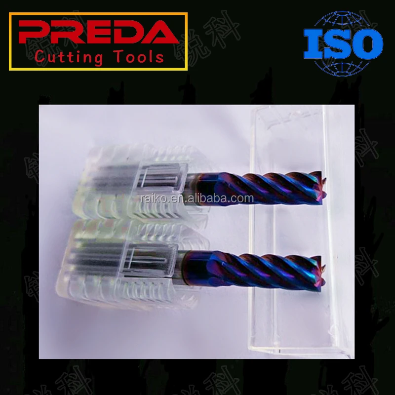 CNC Mills Cutting Tools 6 Flutes finishing Solid Carbide Square End Mill cutting tools ferramentas flat end mill