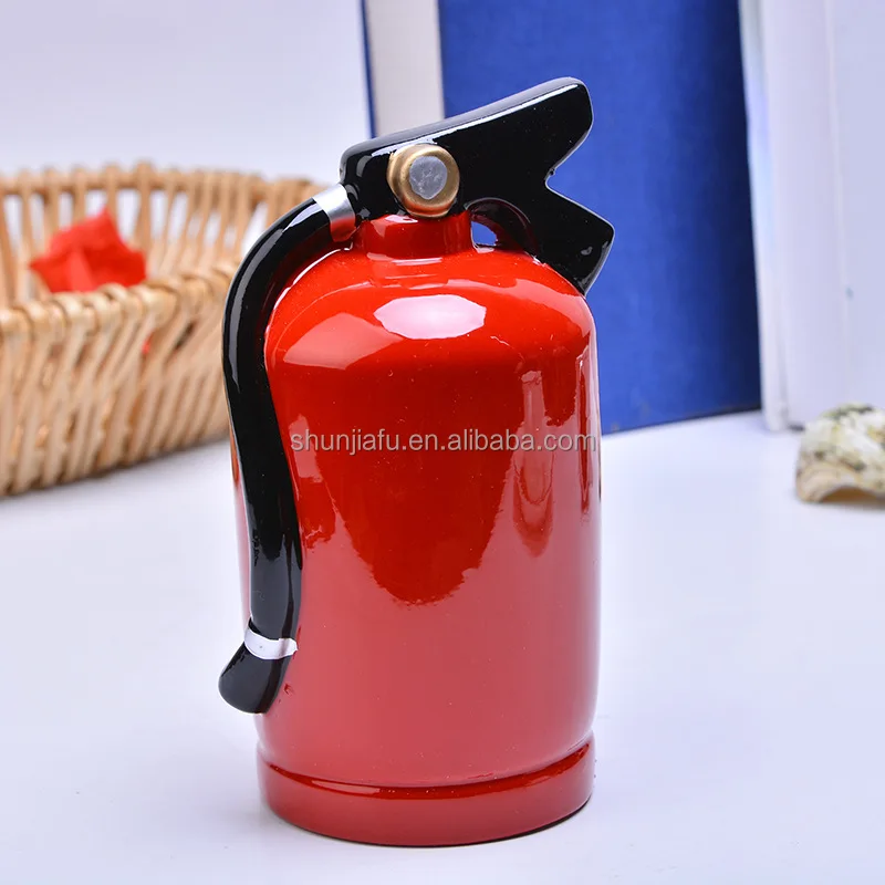 Fire Extinguisher ceramic piggy bank various colors ceramic money boxs
