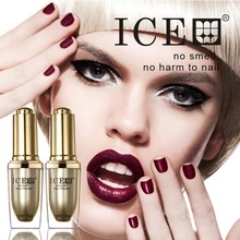 ICE 4pcs 1 Base Coat 1 Top Coat 2 Colors one step 3in1 Soak Off UV