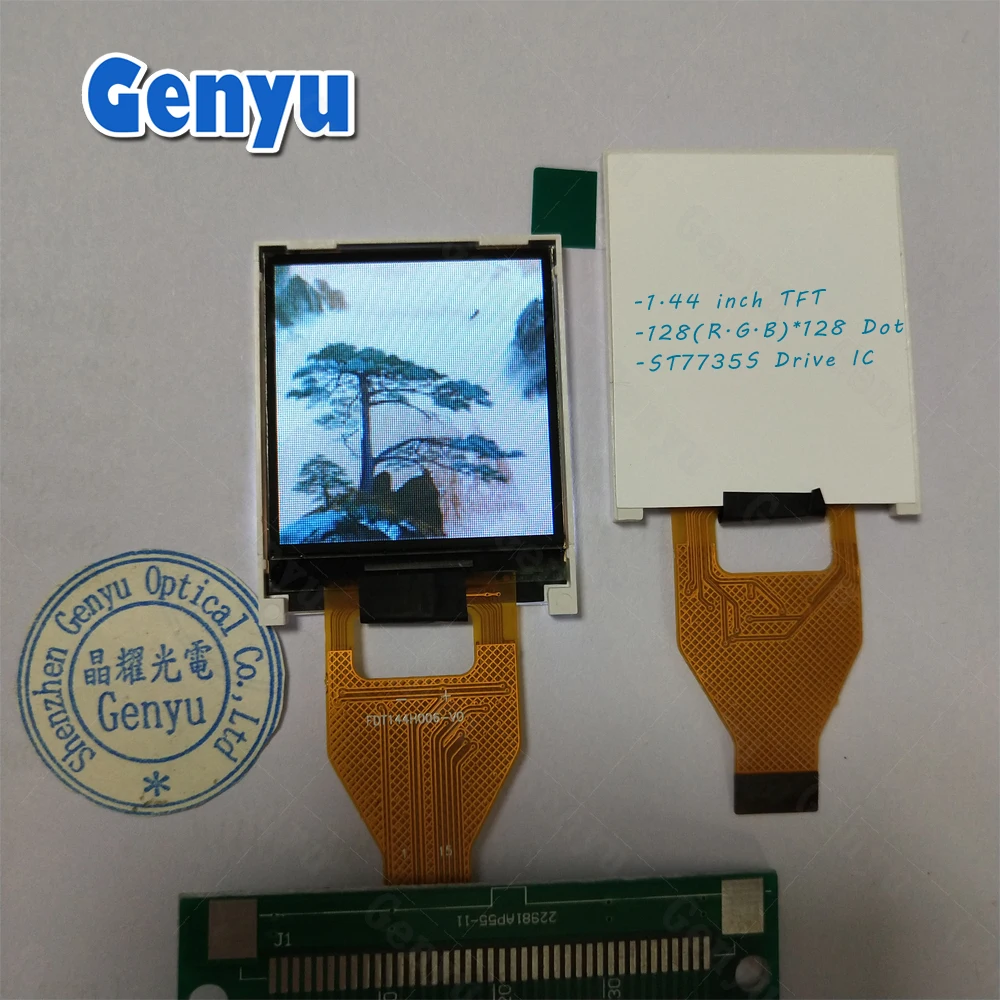  15 Pin ZIF тип полный цветной ЖК-дисплей 128x128 Графический 1 4 дюймов tft для потребительской электроники применение