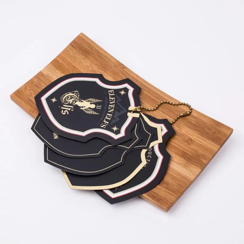 Изготовленная на заказ подвесная бирка для одежды из пвх материалов