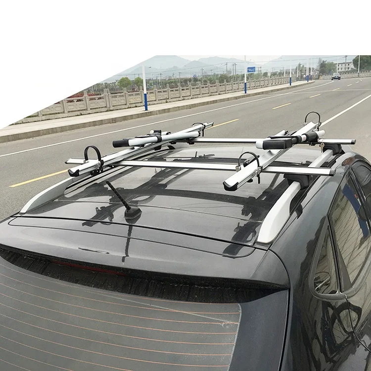 Cycle Bike Carrier Roof Mounted Aluminium Box Silver Aluminum WV Bicycle Roof Mount Car 7 Days Custom Logo Accepted 14.4*63*27cm