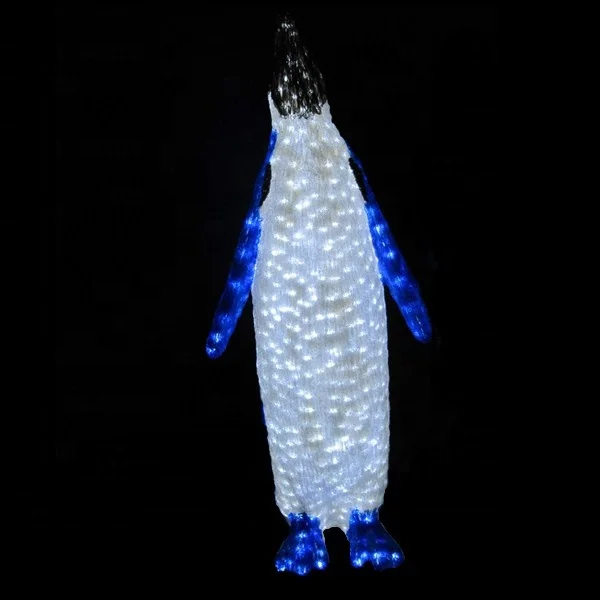 Penguin Motif Lights Outdoor Decoration Lights New Style Led 3D for Artificial Sea World Theme Park Zoo Christmas CE ROHS IP44