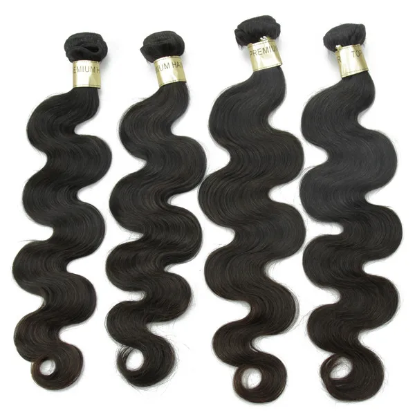 New hair extention type of body wave raw brazilian hair 4 bundles