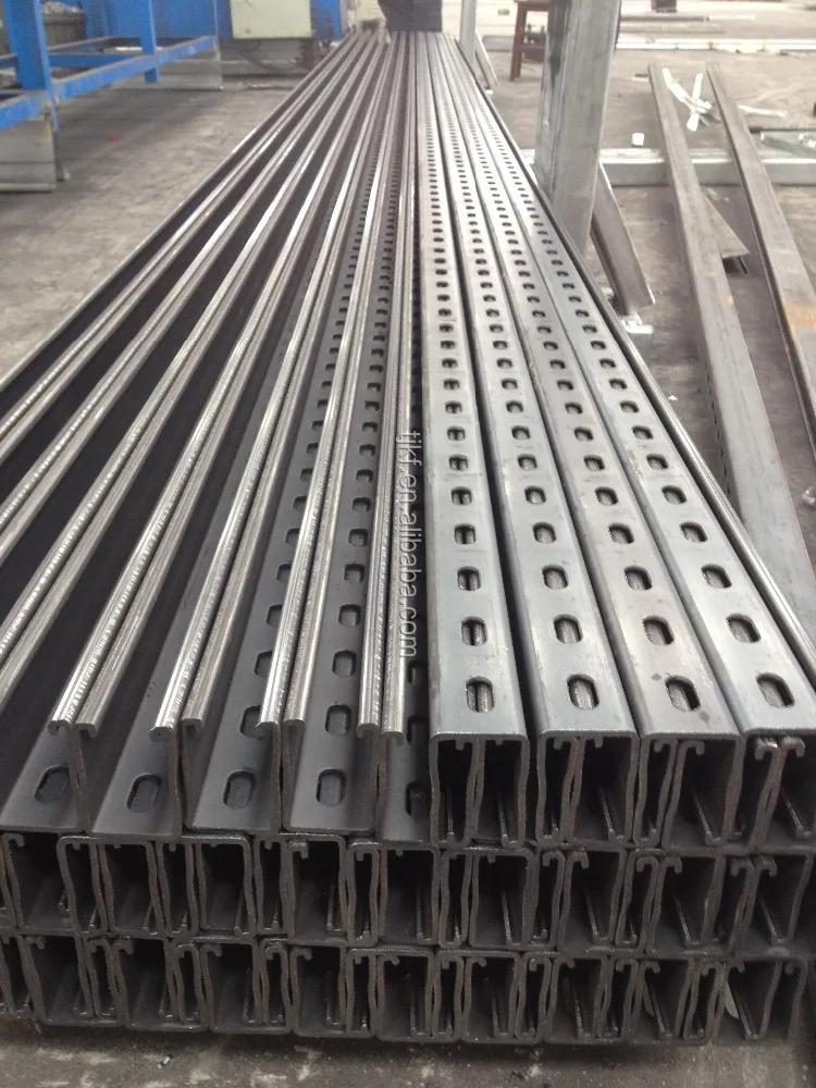 Solar Strut Channel and wall mount bracket for construction