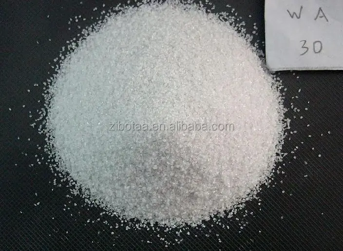 Abrasive white corundum powder and fused alumina oxide
