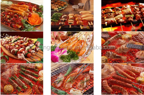 hot sale cheapest semi automatic meat kebab skewer machine