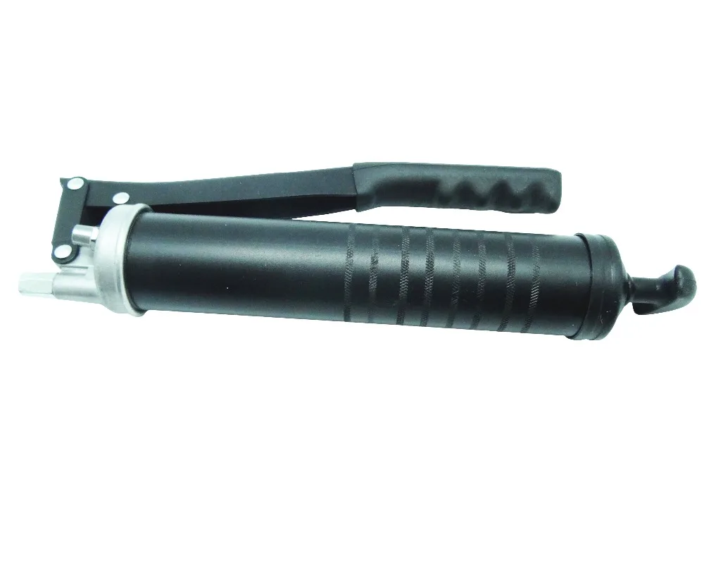 
14oz 9500psi Heavy Duty 3-Way Loading American Type Lever Grease Gun with Jaws Hydraulic Coupler and Extension Pipe 
