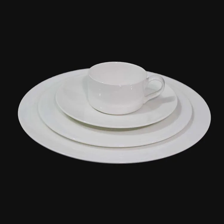 wholesales fine bone china 14 inch round printing plate