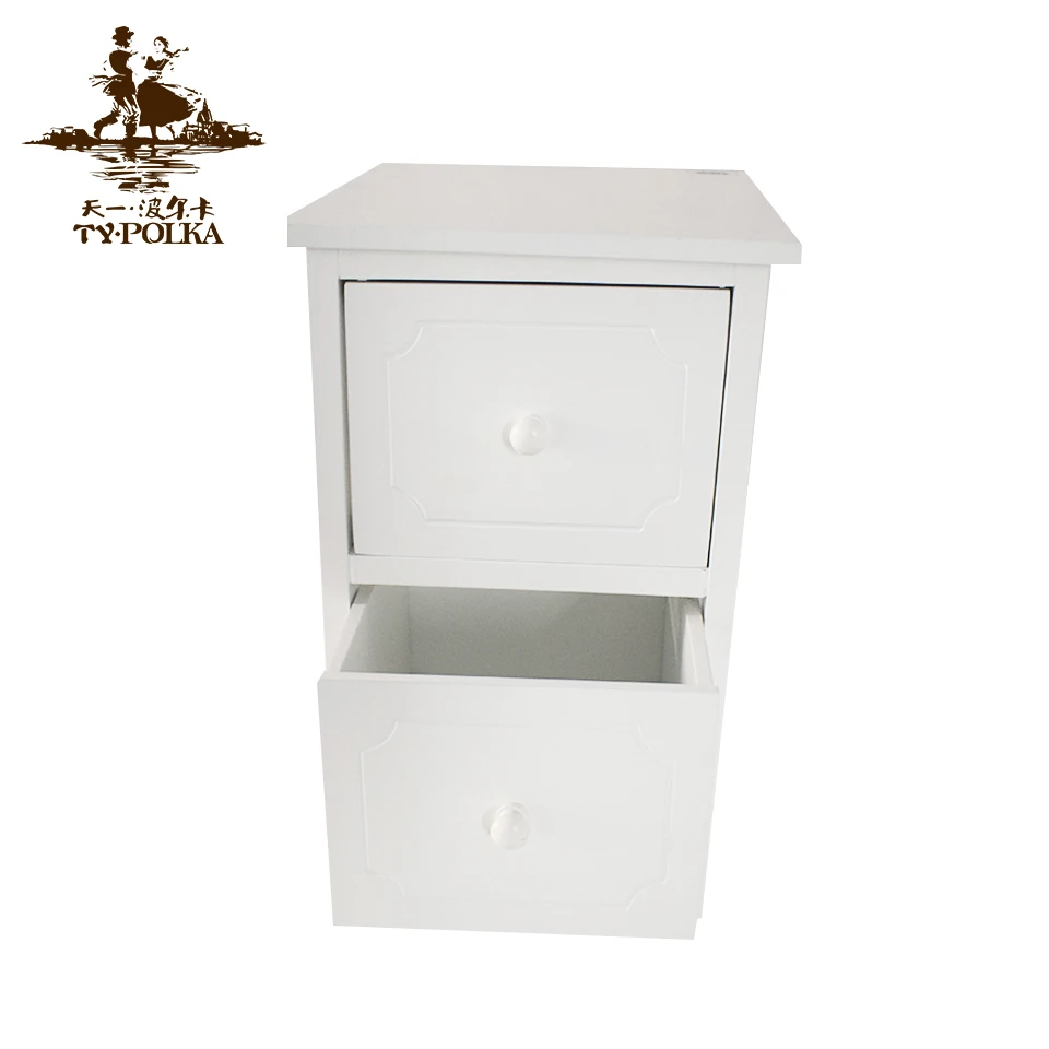 OEM принимает белые шкафы для хранения из МДФ, прикроватный ночной столик