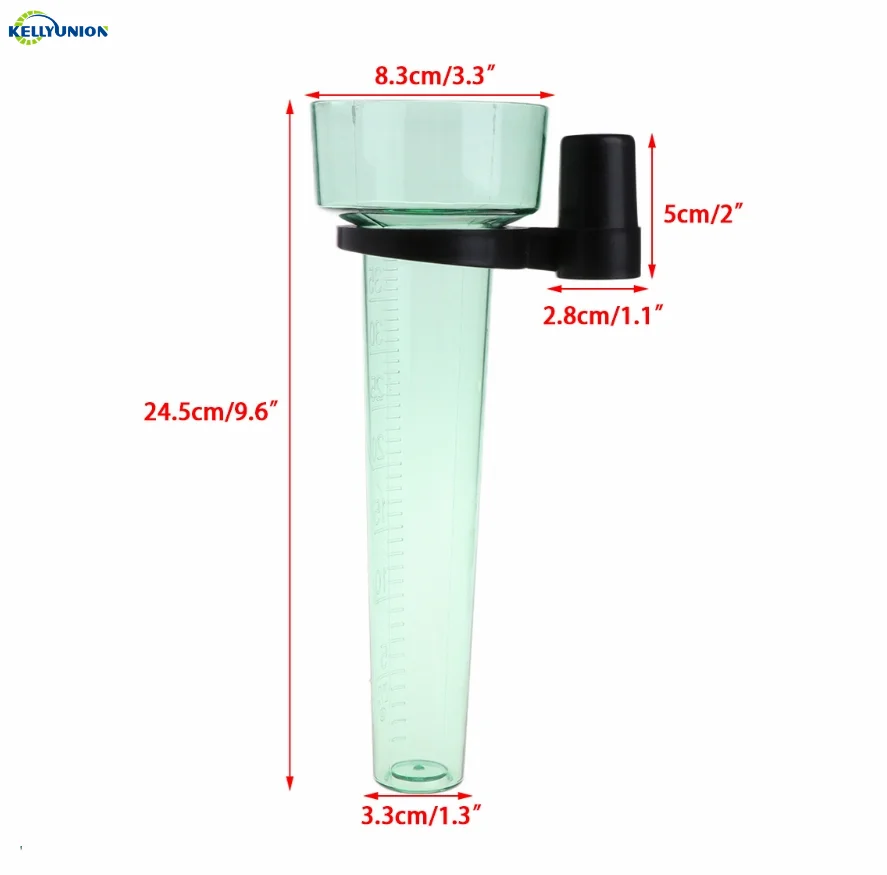 Новинка, мягкий зеленый измерительный инструмент, садовый наружный измеритель высоты воды и дождя из полистирола