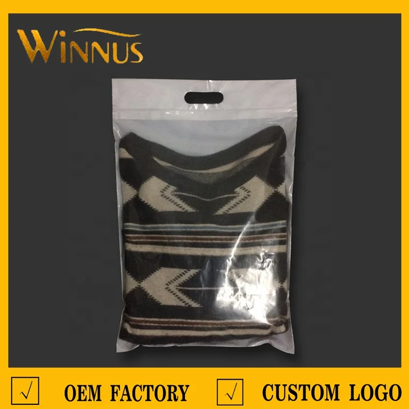 custom logo print resealable ziplock hoodie t shirt package white clear plastic zipper bag with handle