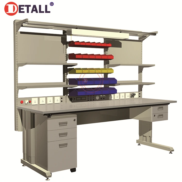 Detall Electrical ESD Adjustable Work Bench Lab Workbench Furniture