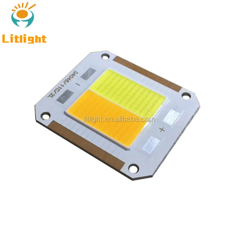 Bicolor Warm White+Cool White 3000K 5500K Soft Color Brigelux Chip Copper High Power 100W COB LED Dual CCT for Studio fill light