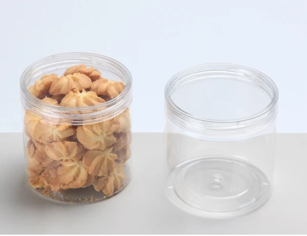 Customized Small Empty Cookie Jars Container Plastic