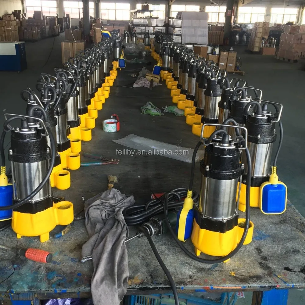 V2200 submersible sewage pump 3hp vertical submersible mud pump for waste water