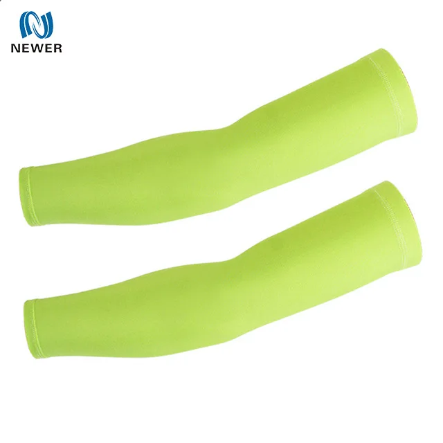 Oem sun protection waterproof basketball baseball volleyball football compression custom ice polyester arm sleeves