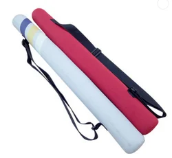 custom printed logo beer tube sling neoprene beer can cooler bag six 6 can with belt and zipper