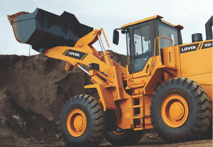 217hp Engine Heavy Duty 5 ton Wheel Loader 3cbm Bucket Front End Loaders LOVOL FL956F-II