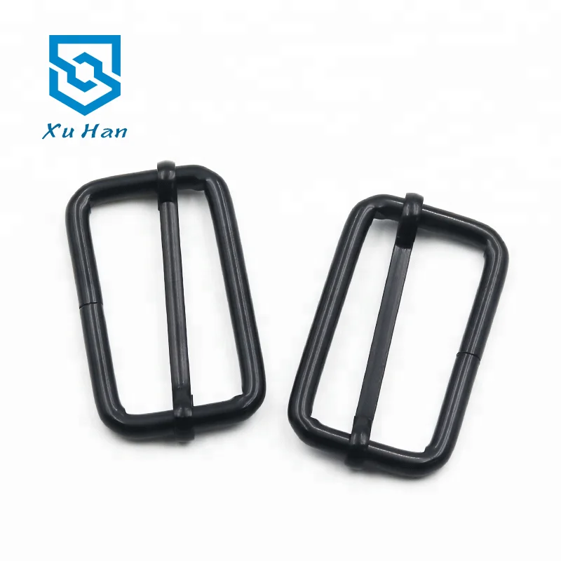 High quality metal tri-glide slider adjustable buckle for adjusting backpack and garment tapes.