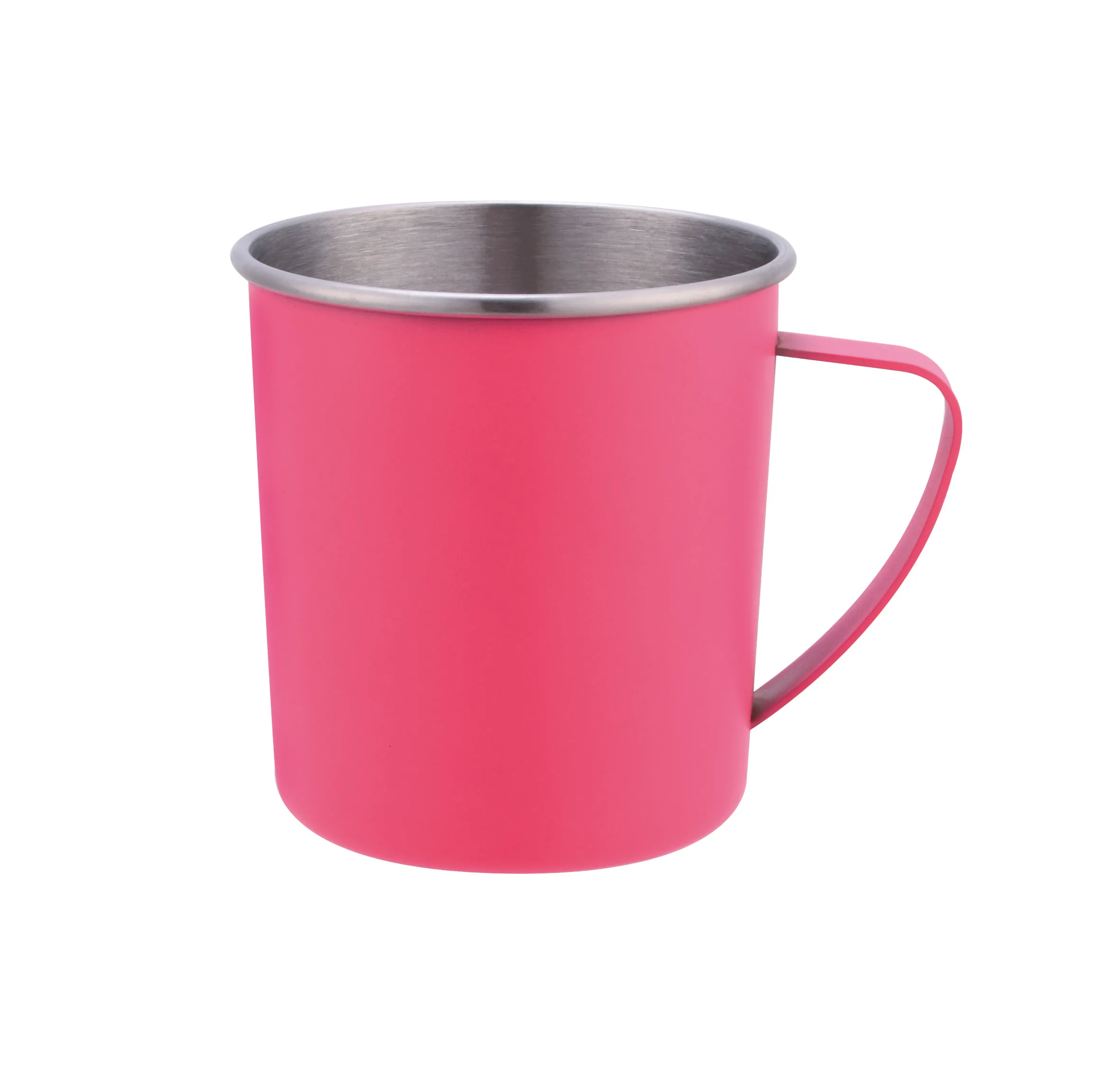 Single wall food Grade 500ml  Stainless Steel Travel Coffee Mug BPA Free Stainless Steel Beer Coffee  Mug With Handle