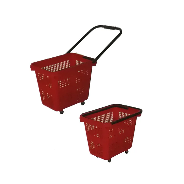China supplier high quality colorful supermarket plasticshopping basket
