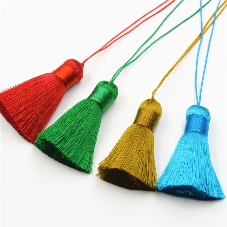 5 cm ice silk tassel short fat little tassel pendant accessories Decoration Tassel