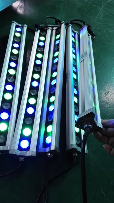 Ultra Thin Ip65 15W 24Vdc L500*60*60mm Outdoor Wall Washer led strip light rgbw