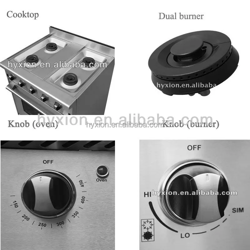 Commercial kitchen professional electric chinese 4 burners gas cooking range prices