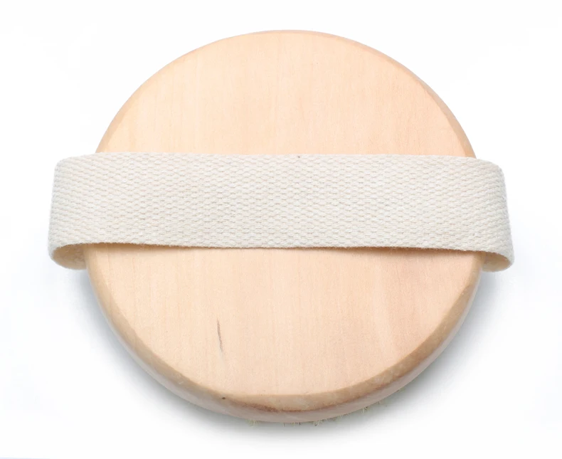 EDAWA professional mini round head natural wooden shower massager body bath brush