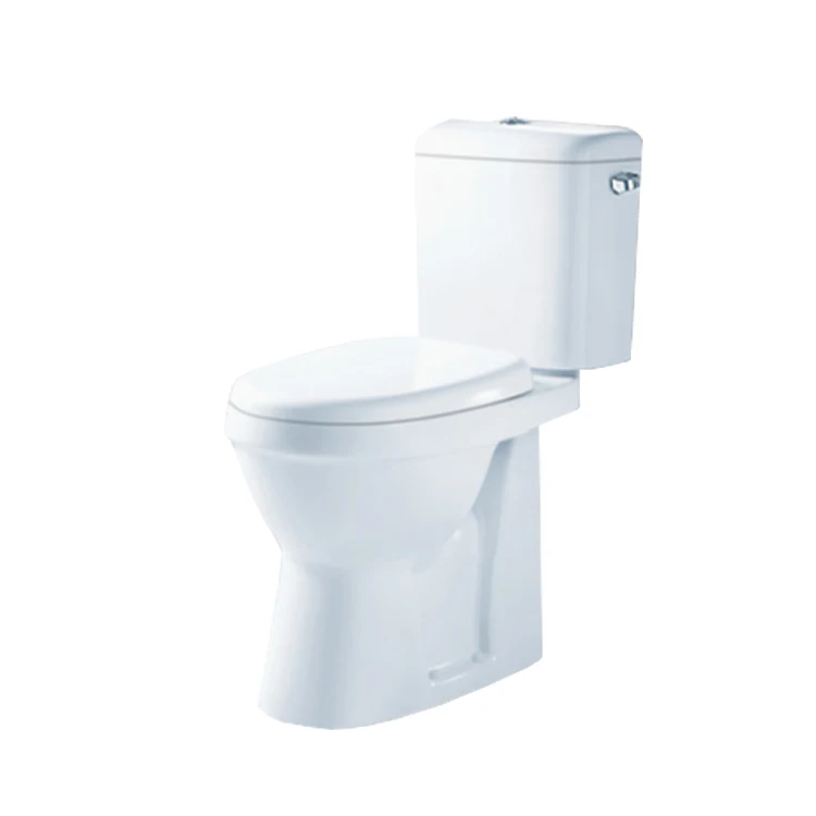 Extended height 480 mm America style ceramic sanitary ware bathroom side single button two piece WC toilet bowl water closet