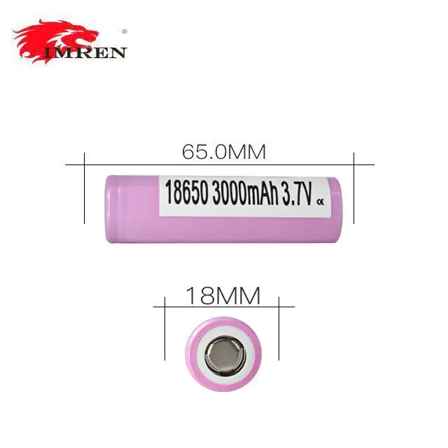 icr18650-26f 2600mah 18650 nimh 2018  vision battery iii