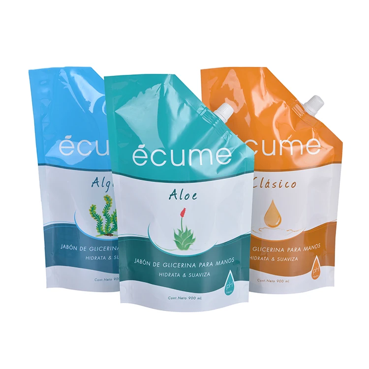 
Chemical liquid packing bag Packing Plastic Spout Pouch Stand Up Bag 