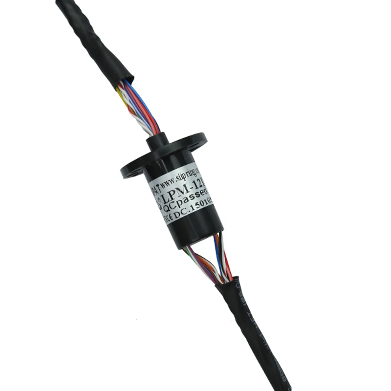 Capsule Slip Ring,Low Resistance 12 Circuit 1A Low torque Flange centered