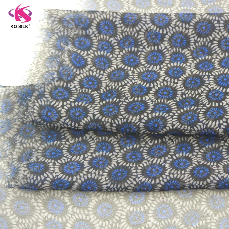 2017 Модный Шелковый кафтан из Жоржетта для женского платья, шелковая креп-ткань с геометрическим принтом в горошек, шелковая ткань